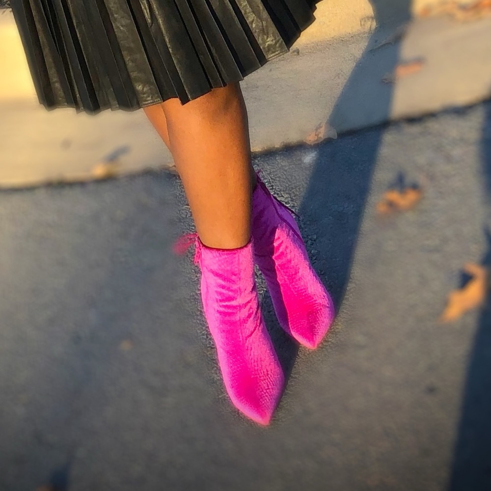Pink Booties - Picture 1 of 3